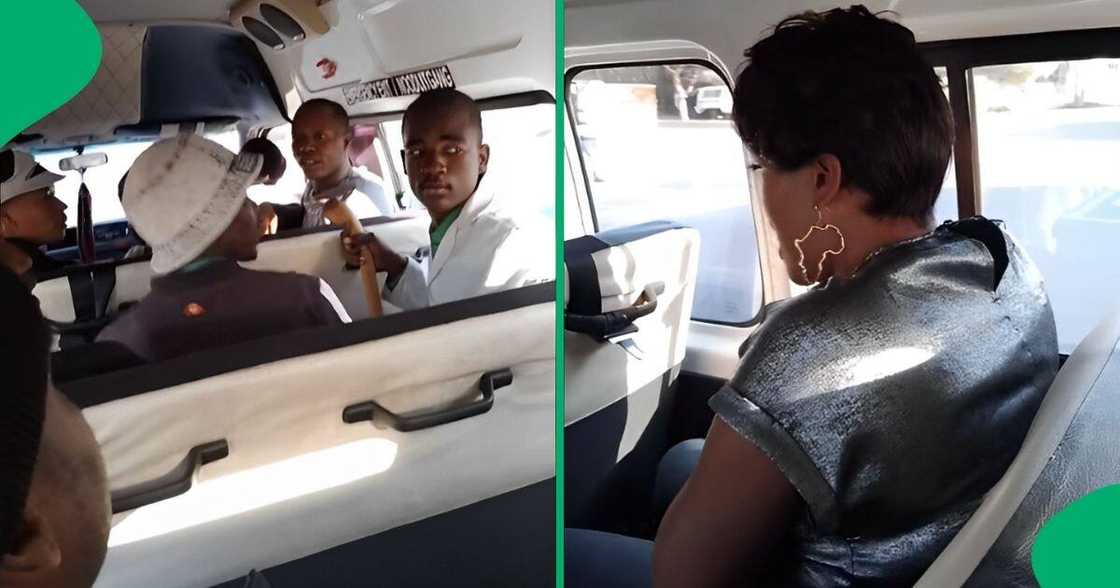 A woman pranked a taxi full of men by pretending to arrange a hit on them over the phone