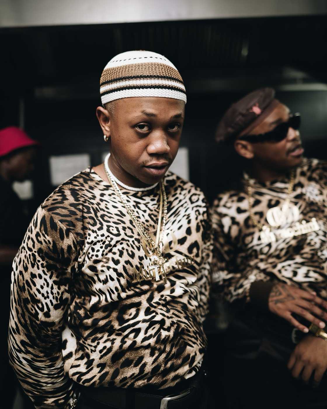 Young Stunna was captured having a discussion with another man