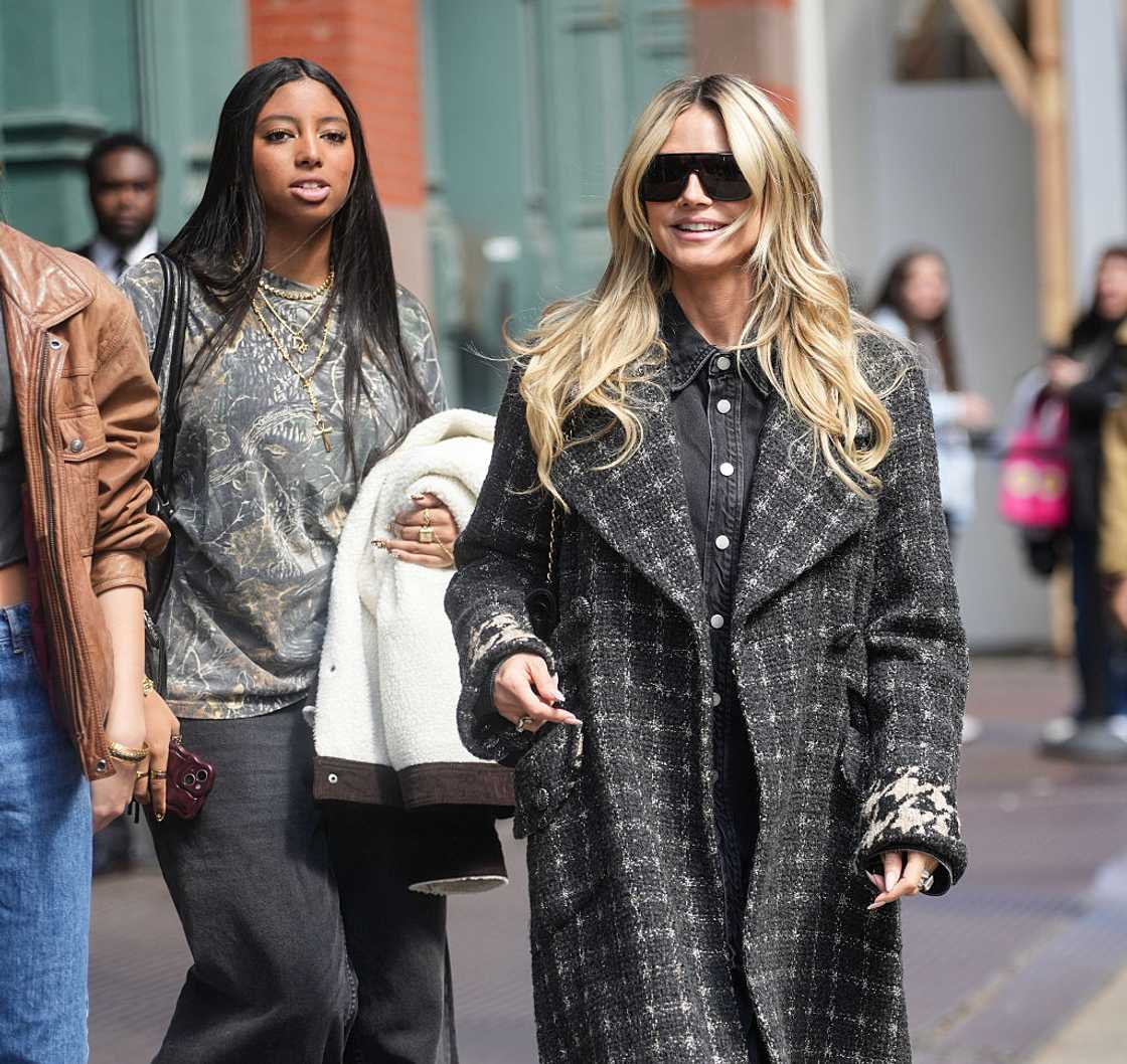 Lou Samuel and her mother Heidi Klum out and about in New York Lou Samuel and her mother Heidi Klum out and about in New York