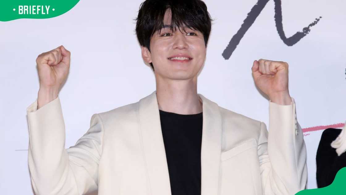 Lee wook during the Single In Seoul press conference at Lotte Cinema in 2023 Lee wook during the Single In Seoul press conference at Lotte Cinema in 2023