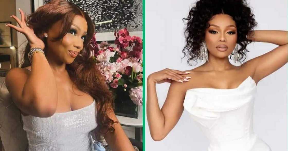 Bonang Matheba urged people to register to vote. Bonang Matheba urged people to register to vote.