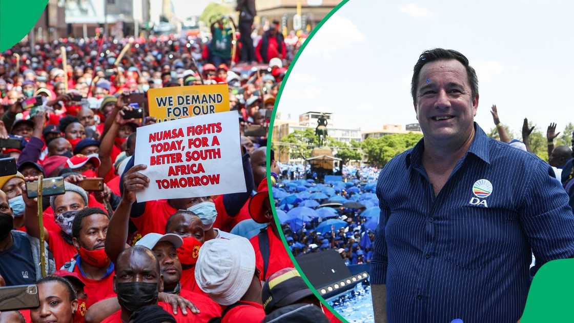 NUMSA wants to work with other parties to lead the country and oust the DA. NUMSA wants to work with other parties to lead the country and oust the DA.