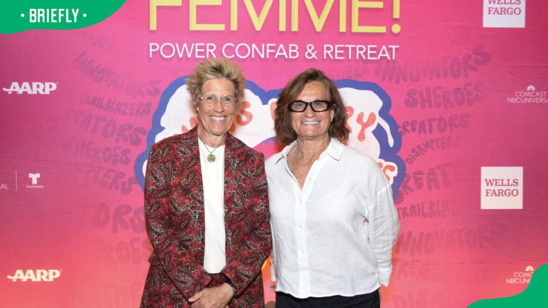 Diana Nyad and Bonnie Stoll during the 2025 FEMME Awards at the Terranea Resort