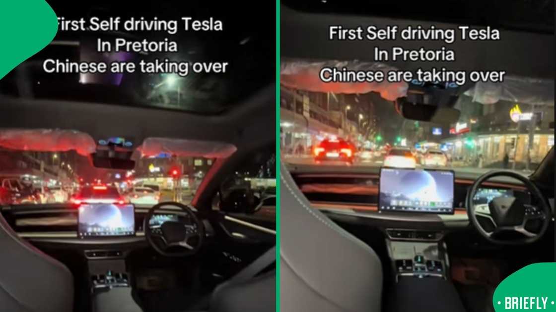 A South African creator shared his first experience with a self-driving electric car
