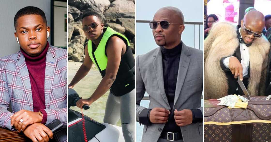 Sandile Shezi, Jabulani Ngcobo, Mandla Lamba and Louis Junior Tshakoane have been accused of defrauding clients Sandile Shezi, Jabulani Ngcobo, Mandla Lamba and Louis Junior Tshakoane have been accused of defrauding clients