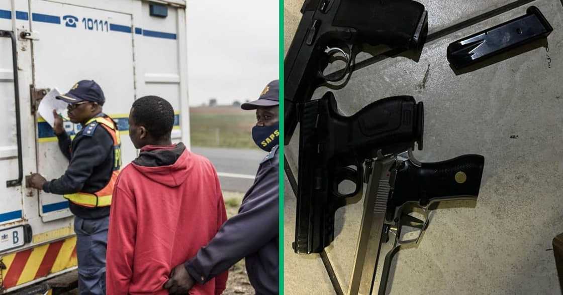 Suspect busted with possession of unlicensed firearms Suspect busted with possession of unlicensed firearms