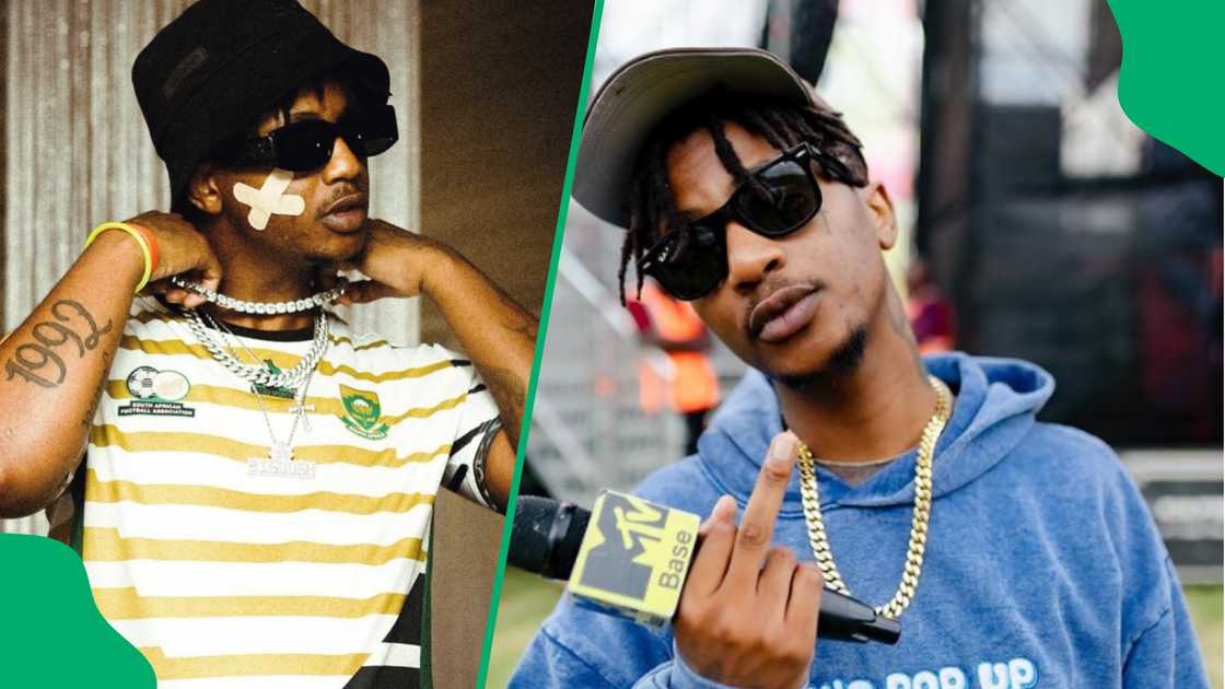 Netizens reacted to the picture of Emtee and his sons in the studio