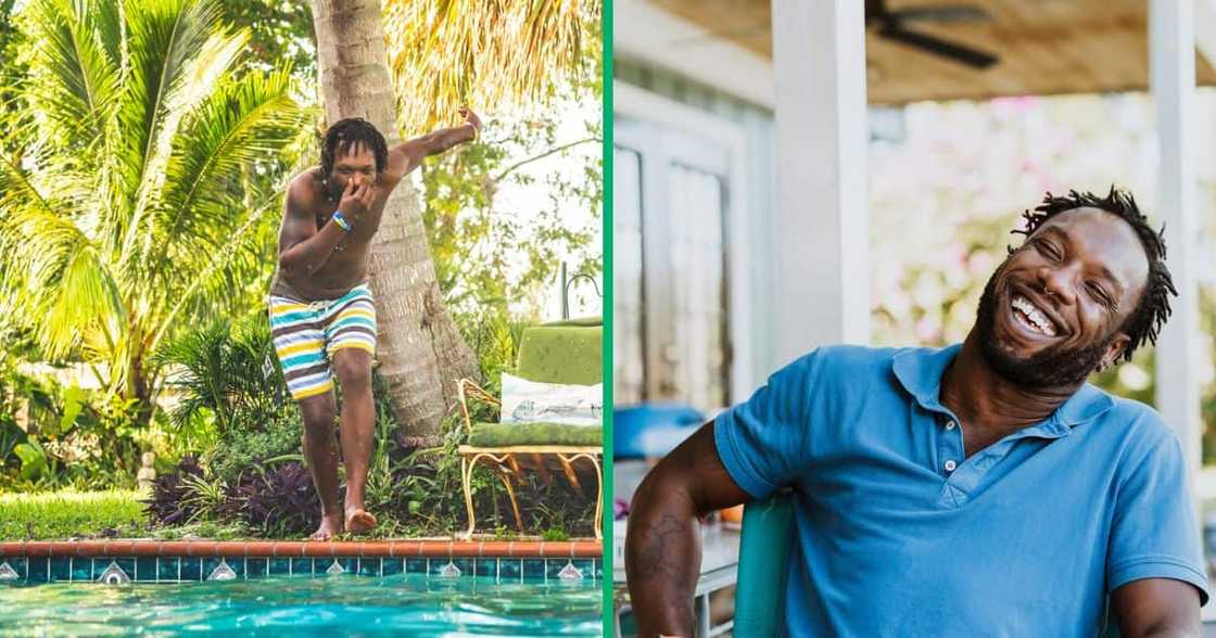 TikTok video of man saving phone from pool TikTok video of man saving phone from pool