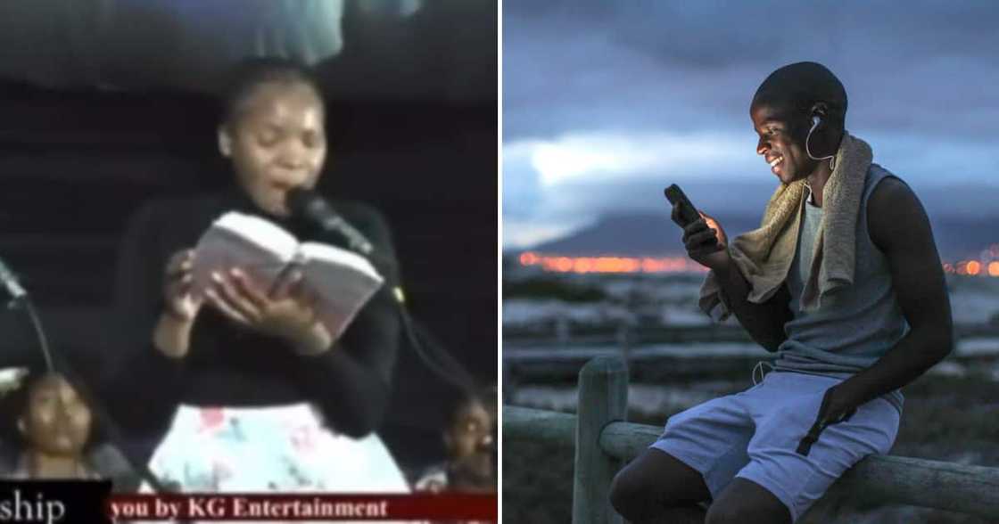 A passionate woman reading the bible brought Mzansi to tears. A passionate woman reading the bible brought Mzansi to tears.