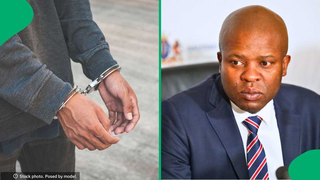 Gauteng Finance and Economic Development MEC, Lebogang Maile, confirmed the arrest of five individuals Gauteng Finance and Economic Development MEC, Lebogang Maile, confirmed the arrest of five individuals