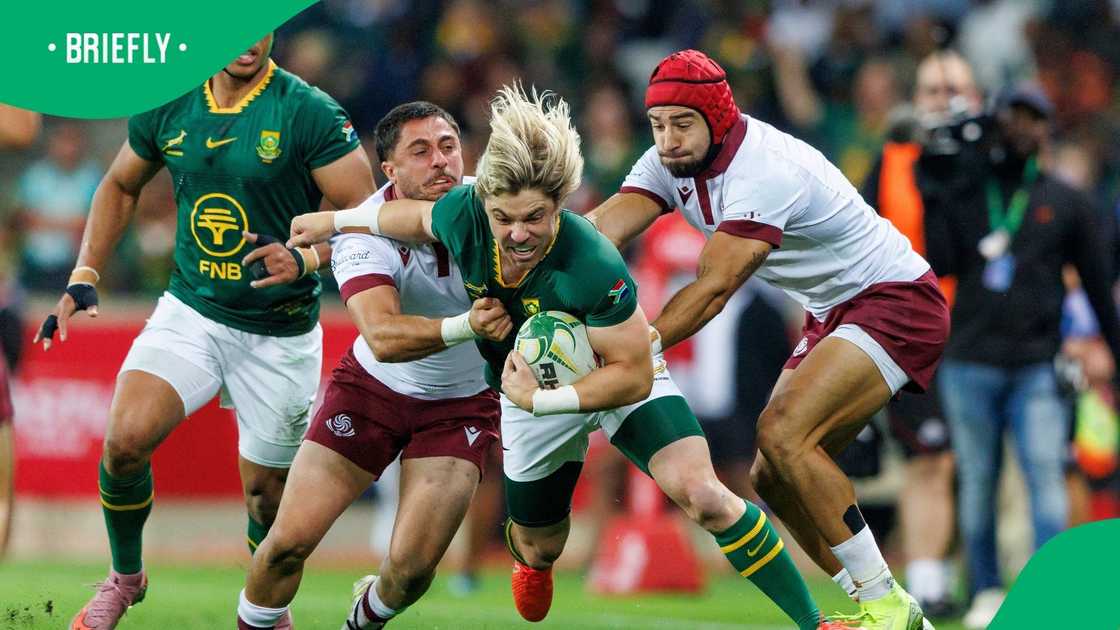 One of his early efforts hit the upright when Georgia were still ahead, adding to the Boks' nervy start. One of his early efforts hit the upright when Georgia were still ahead, adding to the Boks' nervy start.