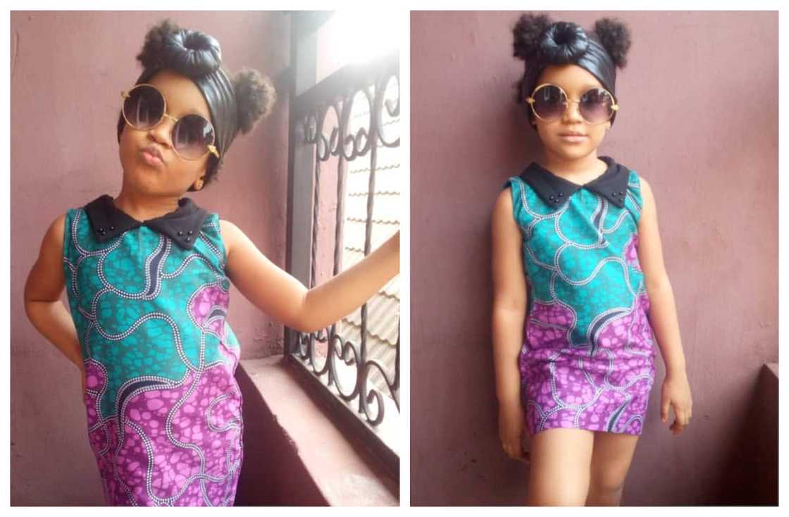 baby girl Ankara gown style