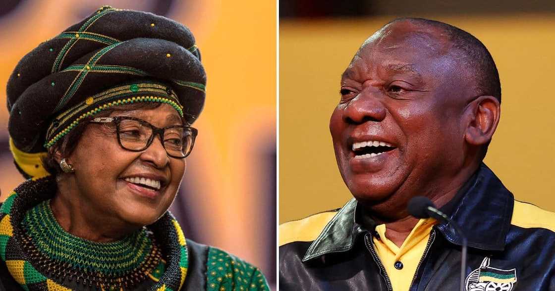 President Cyril Ramaphosa & Winnie Madikizela-Mandela President Cyril Ramaphosa & Winnie Madikizela-Mandela