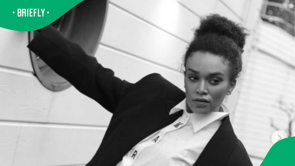 Netizens reacted to Pearl Thusi's old clip