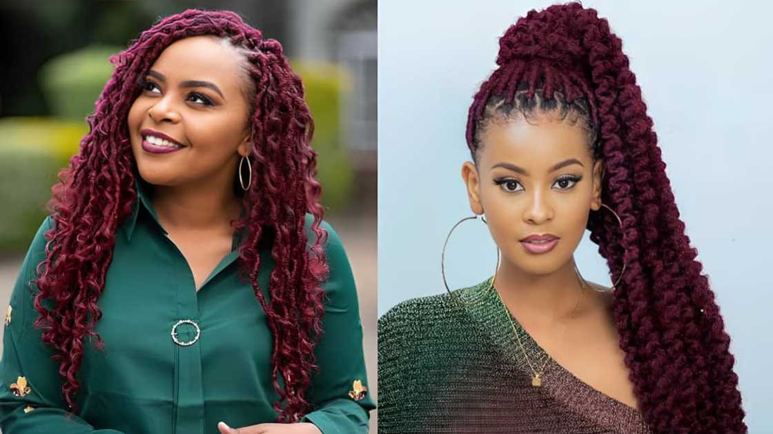 Burgundy dreadlocks Burgundy dreadlocks