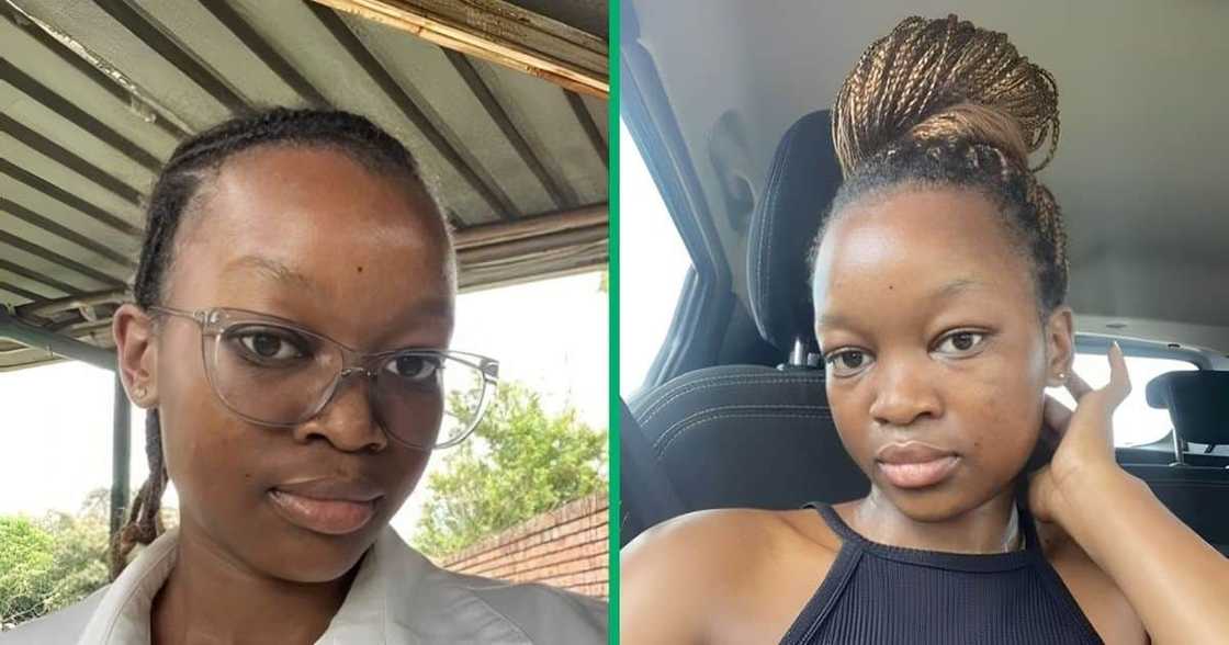 Young woman shows off clear skin Young woman shows off clear skin