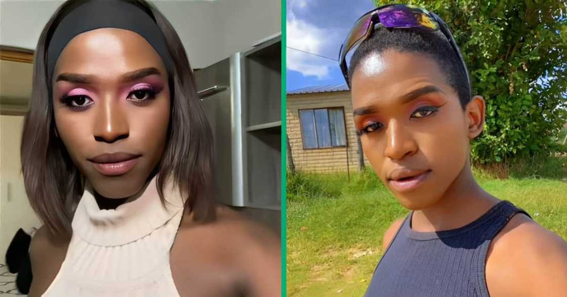 A TikTok video of a woman showing her friend's damaged phone. A TikTok video of a woman showing her friend's damaged phone.