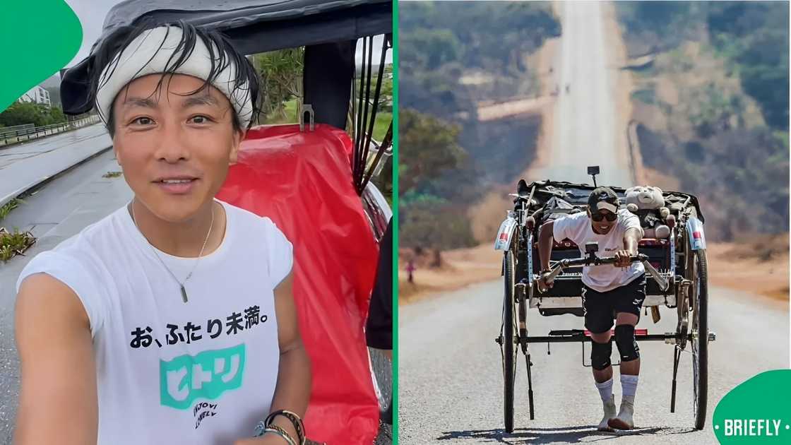 Spar celebrated Japanese traveller Gump Suzuki's 7-month trek to Cape Town.