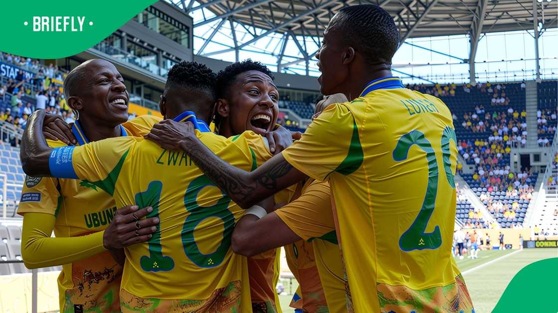 Lucas Ribeiro and his teammates celebrate their first goal against Borussia Dortmund. Lucas Ribeiro and his teammates celebrate their first goal against Borussia Dortmund.