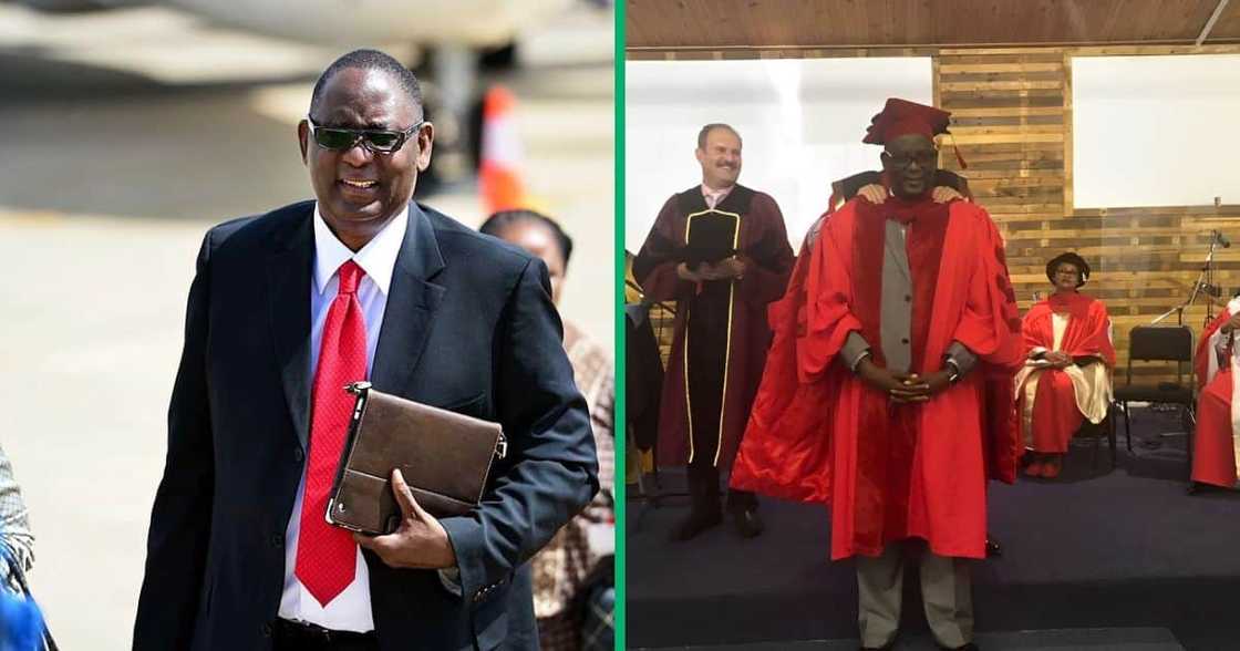 Zwelinzima Vavi also received an honorary doctorate from Trinity Bible University Zwelinzima Vavi also received an honorary doctorate from Trinity Bible University