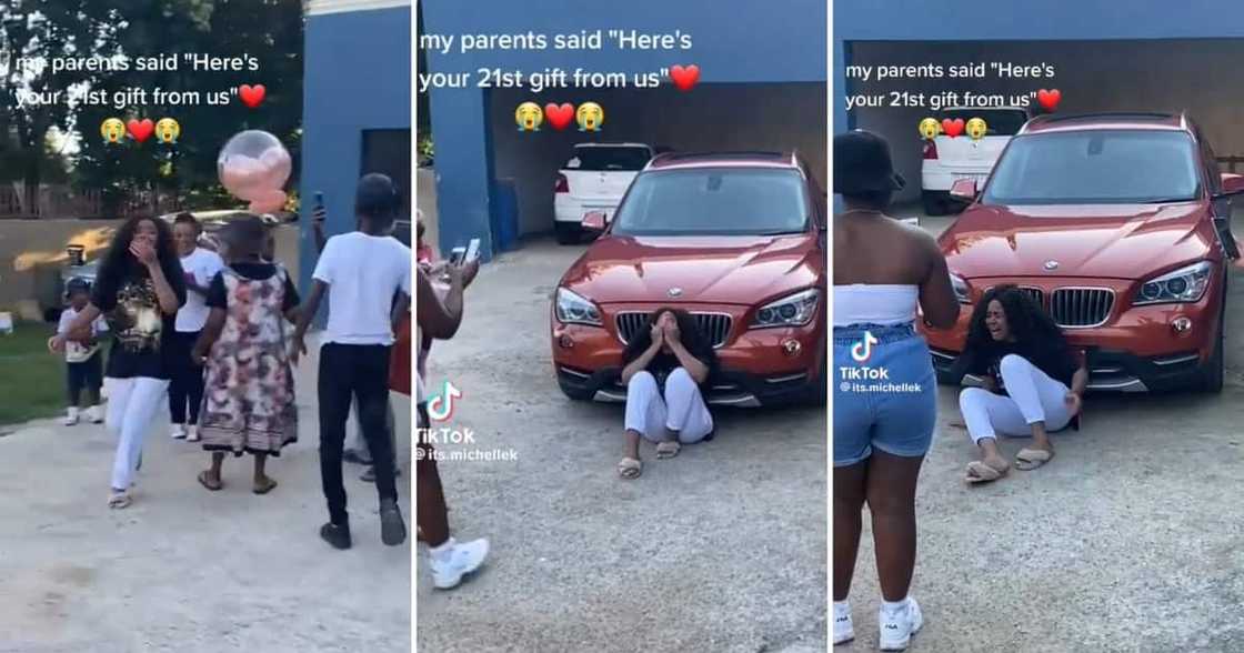 Parents gifted their daughter a BMW car for her 21st birthday Parents gifted their daughter a BMW car for her 21st birthday