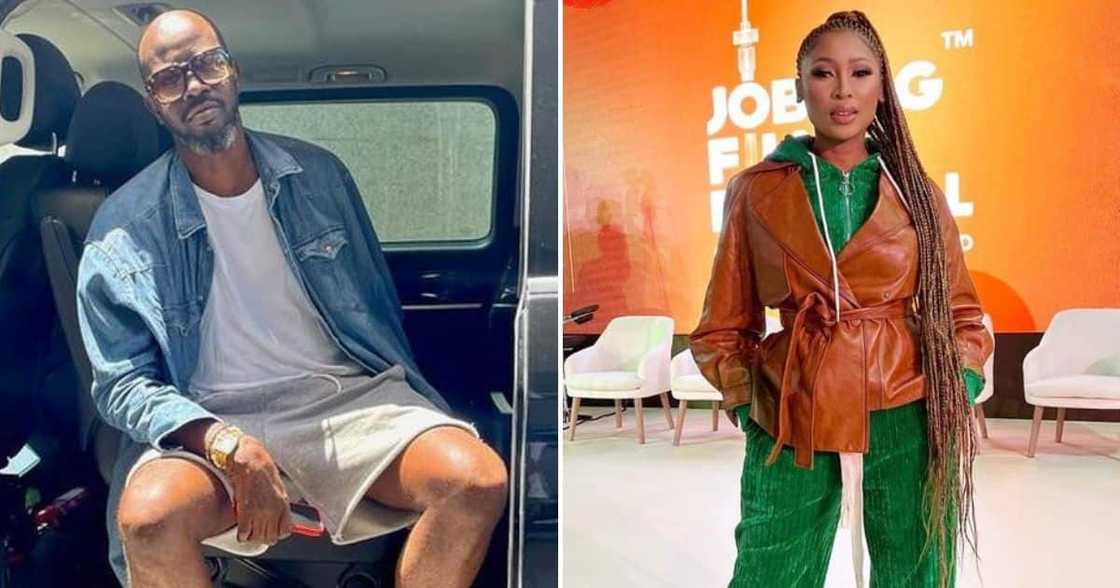 DJ Black Coffee and Enhle Mbali DJ Black Coffee and Enhle Mbali