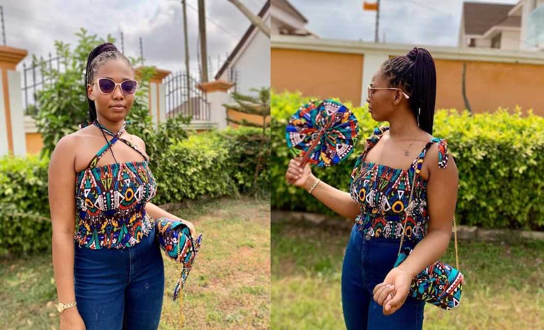 simple Ankara tops on skirt simple Ankara tops on skirt