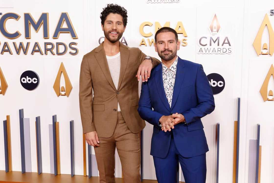 Dan Smyers and Shay Mooney at the CMA Awards Dan Smyers and Shay Mooney at the CMA Awards