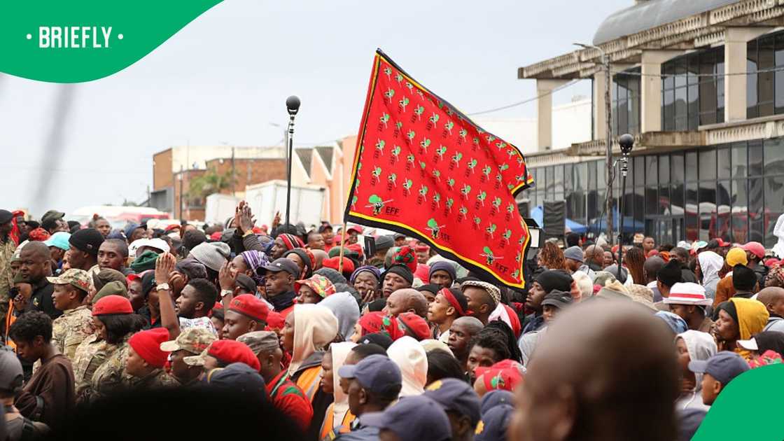 The Economic Freedom Fighters' Labour Desk visited Cartrack where Gcina Dhladhla died