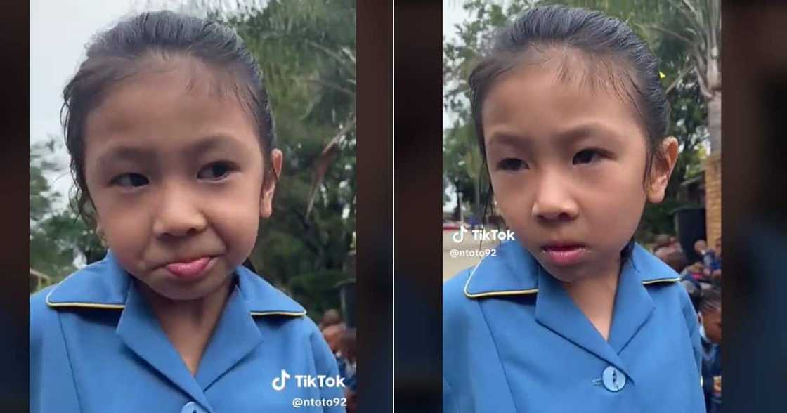 Little Asian girl speak Setswana Little Asian girl speak Setswana