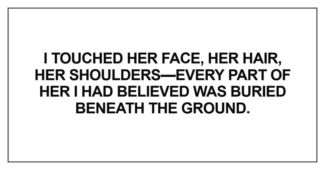 I touched her face I touched her face