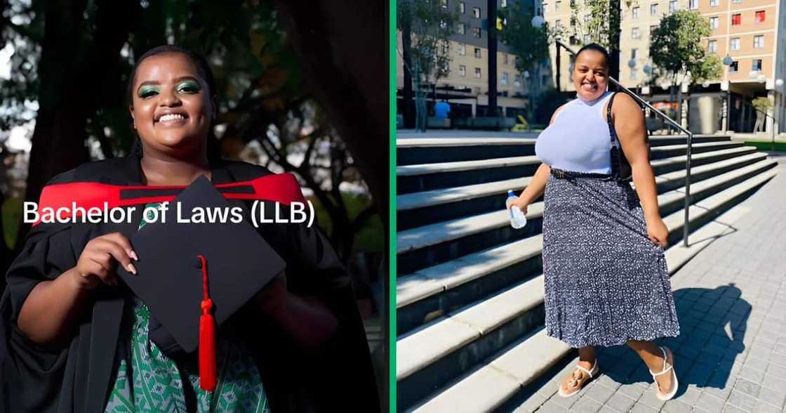 Woman shows off LLB degree vs job Woman shows off LLB degree vs job