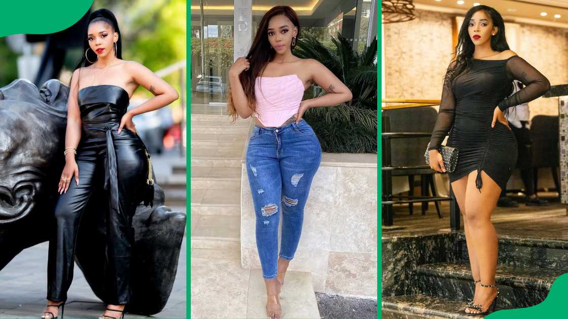 Kim Kholiwe poses for the camera in classy outfits Kim Kholiwe poses for the camera in classy outfits