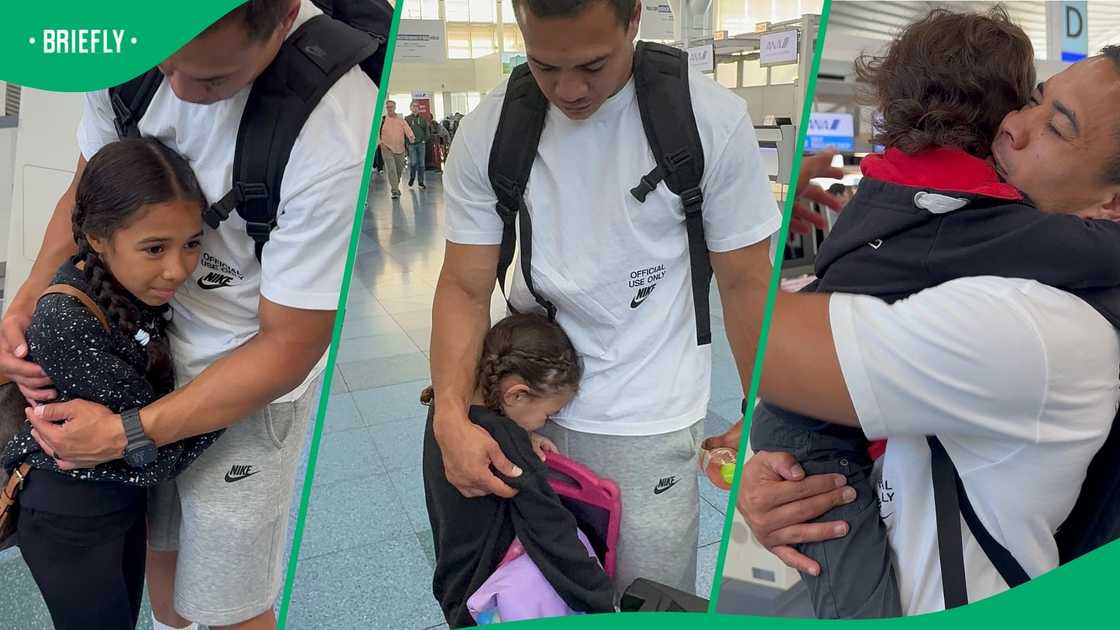 Cheslin Kolbe saying good-bye to the kids Cheslin Kolbe saying good-bye to the kids