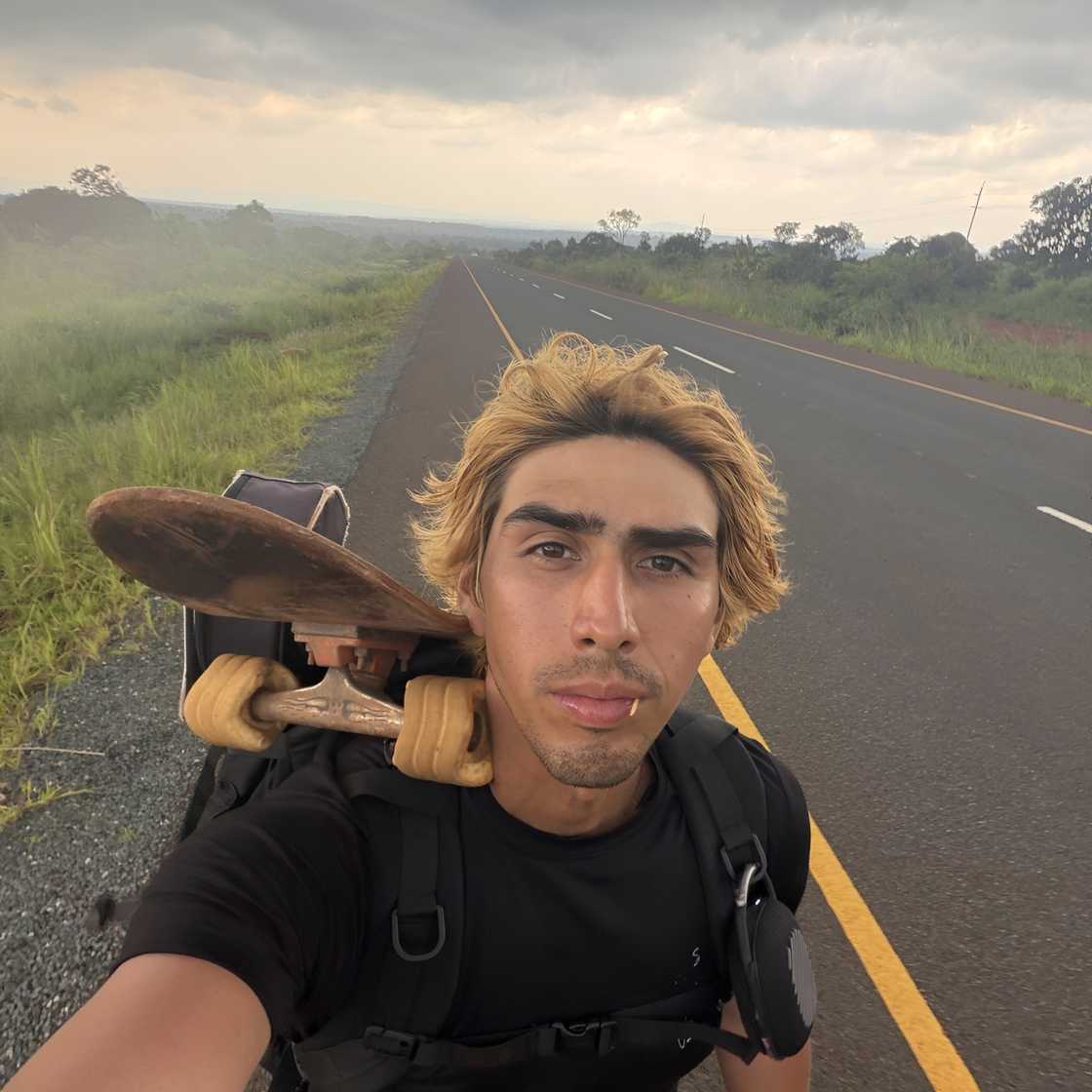 Protesters were seen clearing a path for the skateboarder’s team after recognising him from social media