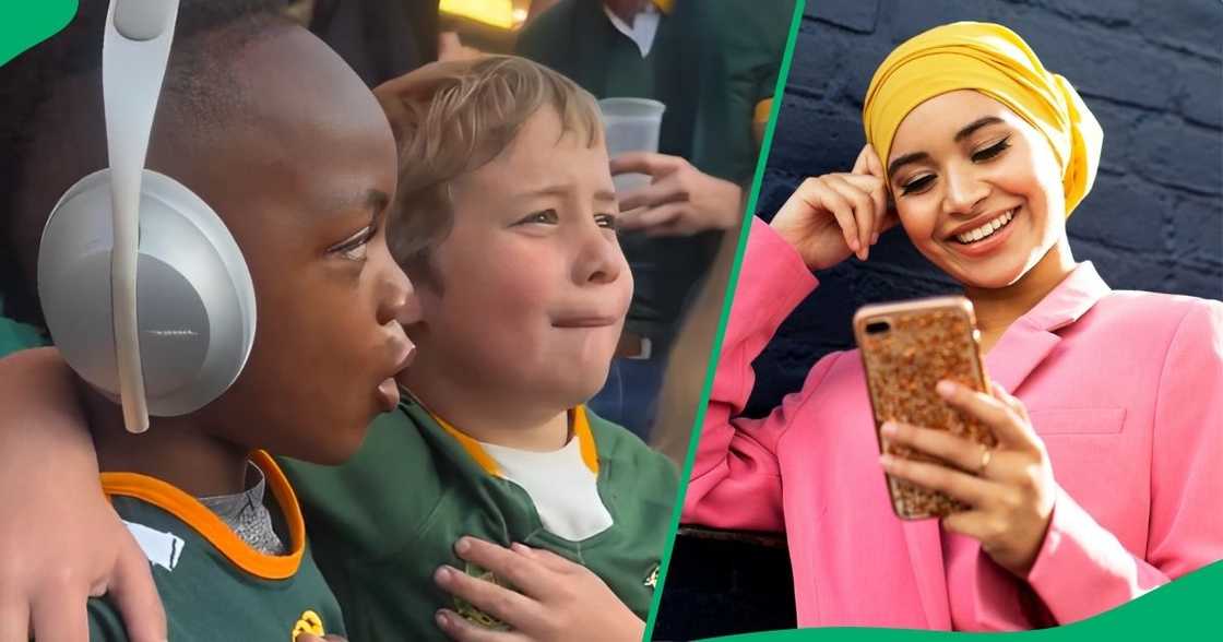 Two South African kids sang the national anthem, leaving the internet touched.