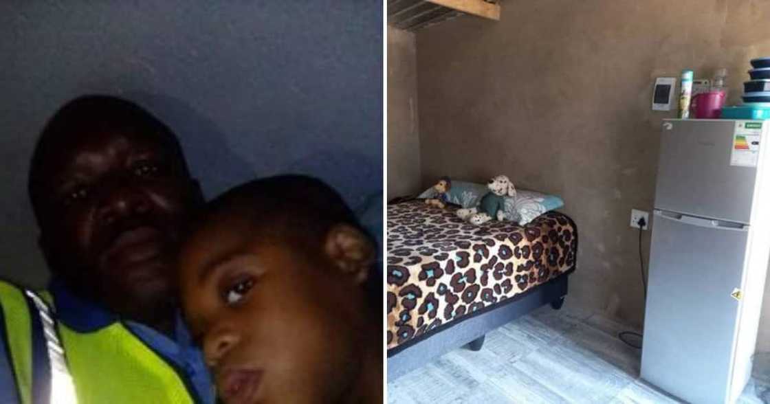 Facebook user Teboho Johannes and his humble room