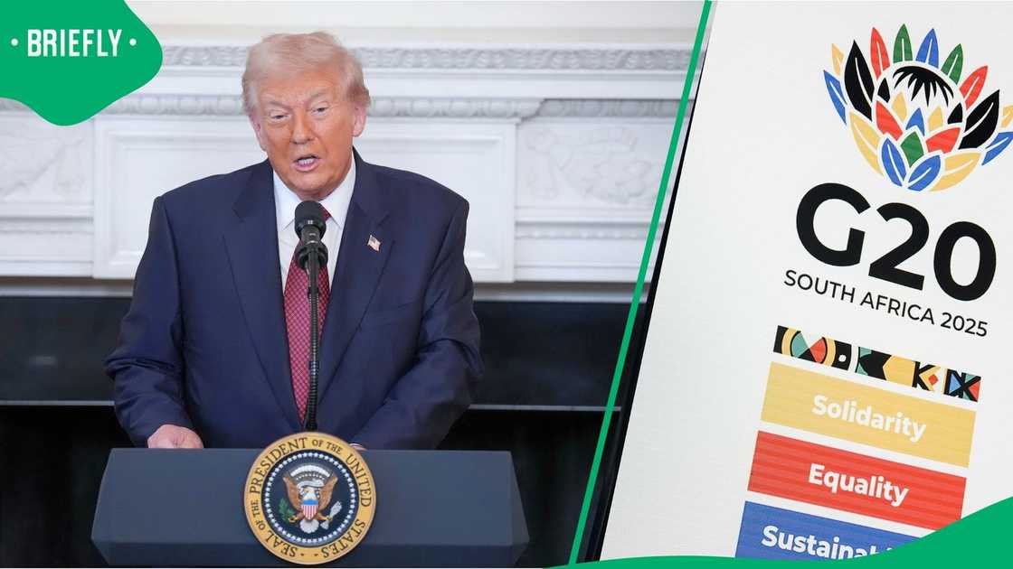 US President Donald Trump criticised South Africa once again US President Donald Trump criticised South Africa once again