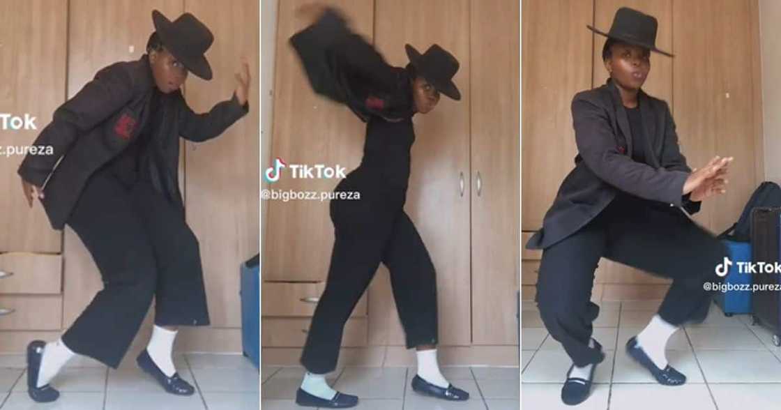 Lady dancing like Michael Jackson Lady dancing like Michael Jackson