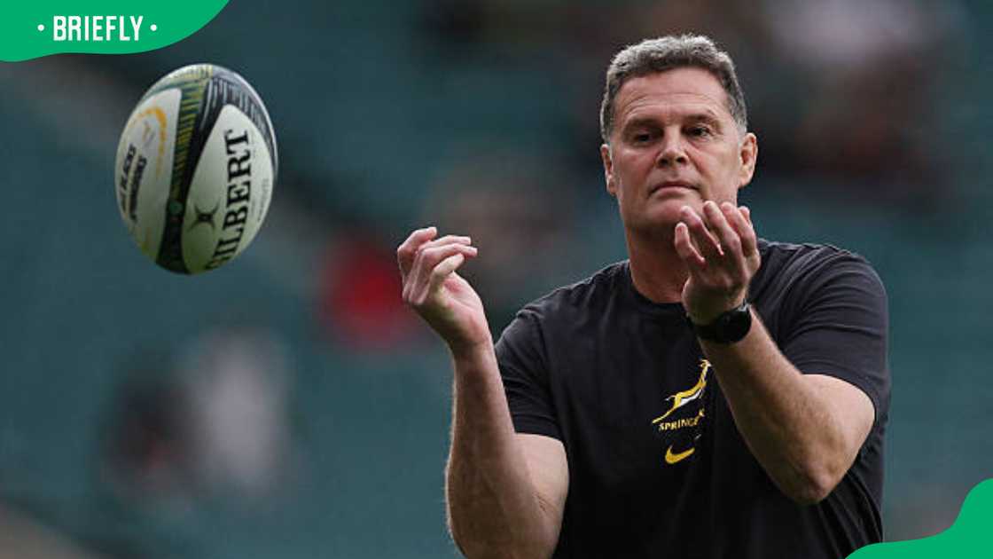 Rassie Erasmus at Twickenham Stadium