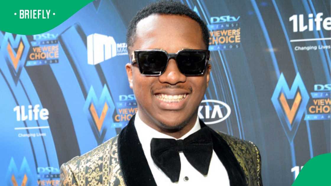 Andile Mpisane during the 3rd DSTV Mzansi Viewers Choice Awards at the Ticketpro Dome on March 14, 2020 in Johannesburg, South Africa. Andile Mpisane during the 3rd DSTV Mzansi Viewers Choice Awards at the Ticketpro Dome on March 14, 2020 in Johannesburg, South Africa.