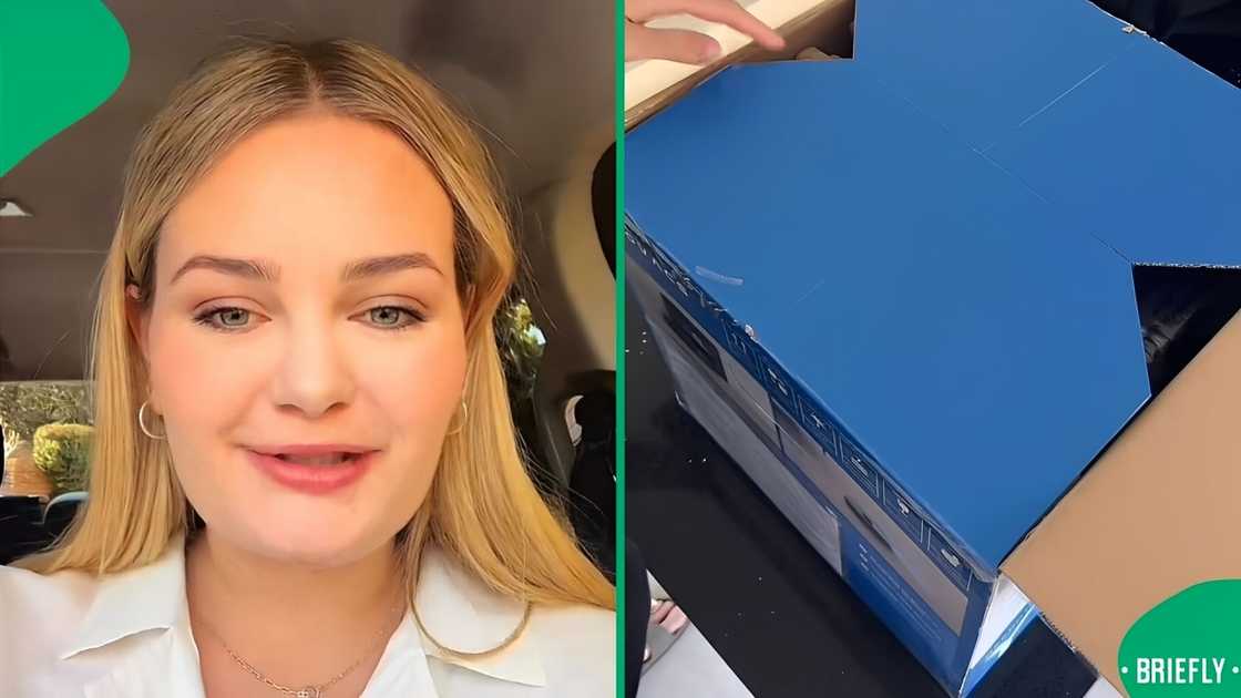 A woman showcased her R5k robot cleaner from Takealot.