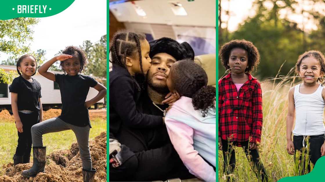 Kevin Gates and his children