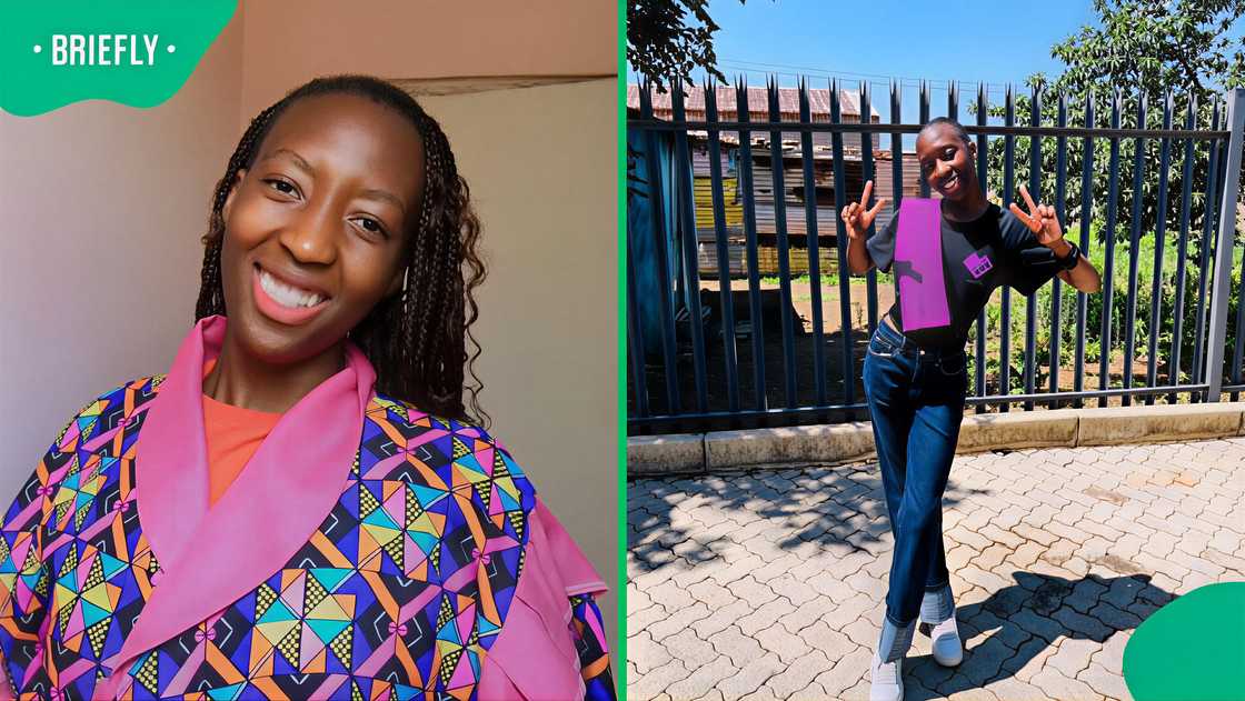 A woman who shared her moment at an amusement park in Johannesburg posed for a photo. A woman who shared her moment at an amusement park in Johannesburg posed for a photo.