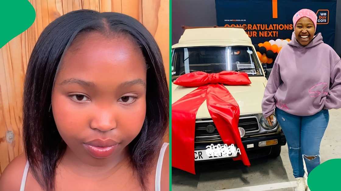 A TikTok user celebrated a big achievement after purchasing her first car