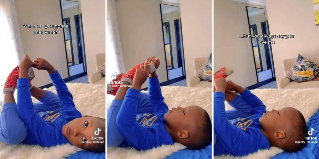 Boy wants mom to marry him Boy wants mom to marry him