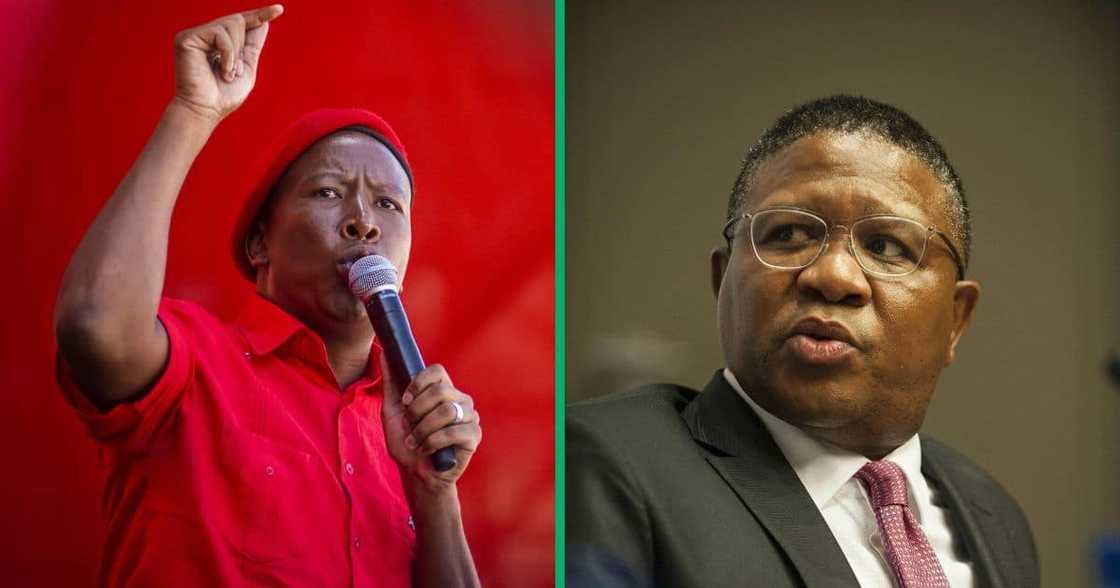 Picture of EFF leader Julius Malema and ANC Secretary-general Fikile Mbalula Picture of EFF leader Julius Malema and ANC Secretary-general Fikile Mbalula