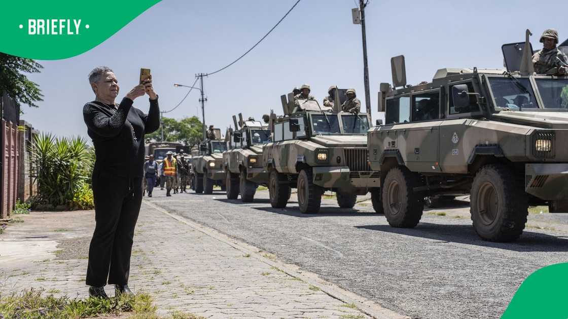 A community leader was displeased that the South African National Defence Force was deployed to Westbury, Johannesburg A community leader was displeased that the South African National Defence Force was deployed to Westbury, Johannesburg