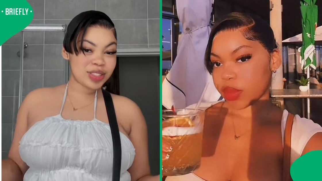 A woman in South Africa showcased what nine months of dating spoils she received from her man in a TikTok video.