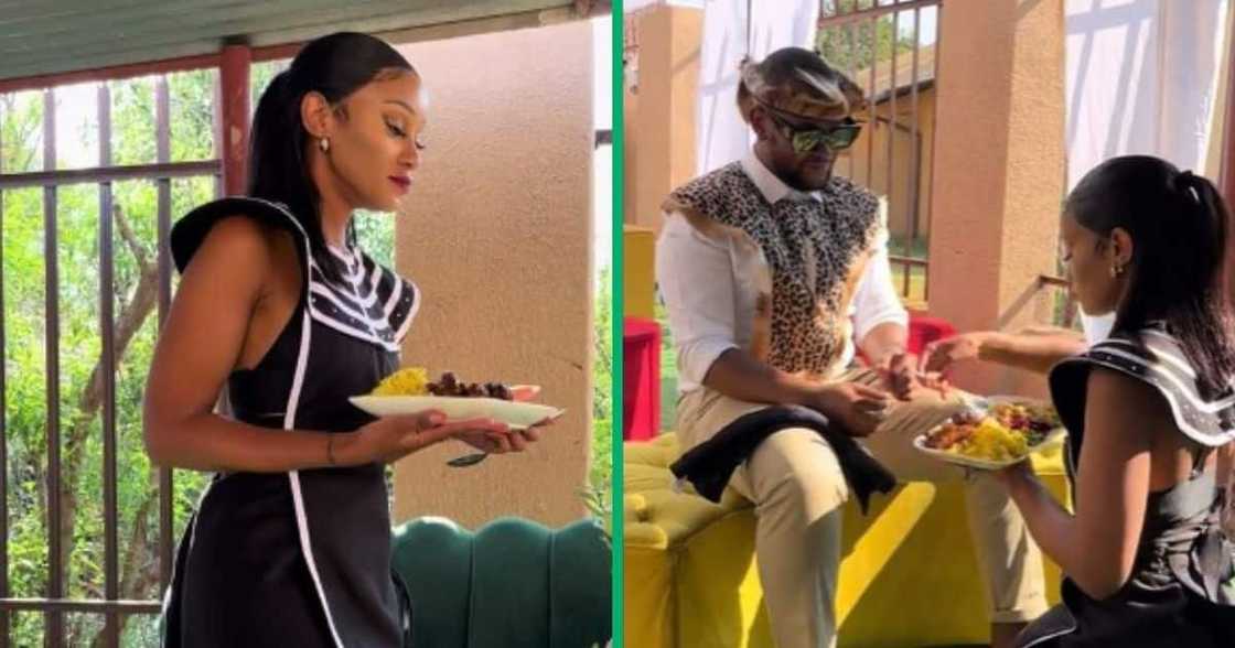 Woman kneels for Zulu husband Woman kneels for Zulu husband